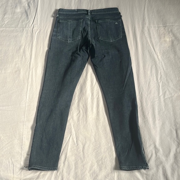 RAG & BONE Cate Mid-Rise Ankle Skinny with Side Zipper in “Abbey Road” - Picture 7 of 14